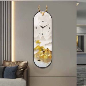 [ĐH] Đồng Hồ Treo Tường Đồng Hồ Kim Trôi Tráng Gương Hiện Đại Sang Trọng Phù Hợp Với Nhiều Không Gian Sống