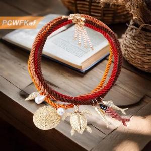 【PCWFKef】 4 cái bộ đại dương yếu tố biển rùa cá hình Mặt dây chuyền dây chuyền cho phụ nữ thời trang kỳ nghỉ bên đồ trang sức quà tặng