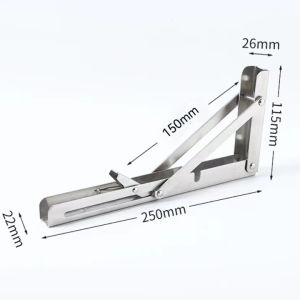 Bản Lề Gập Thông Minh Chịu Lực 80kg inox cao cấp dày chắc chắn Giá Đỡ Bàn Gấp Treo Tường Ke đỡ bàn gập