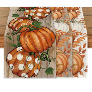 Linen Table Runner Elegant Natural Fabric Washable Dining Room Decoration Centerpiece for Festival Event