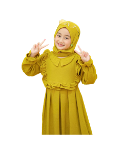 gamis air flow kringkle gamis anak terbaru cringcle baju anak perempuan usia 5-12 tahun