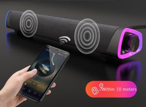 niye sound bar bluetooth speaker V8 2 in 1 USB and Bluetooth dual speaker desktop audio
