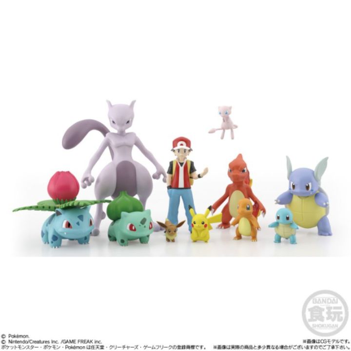 33BANDAI POKEMON SCALE WORLD-KANTO SQUIRTLE CHARMANDER BULBASAUR ...