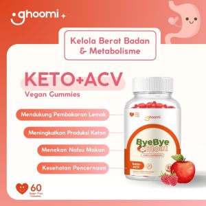 Ghoomi Keto ACV Apple Cider Vinegar Gummy | Suplemen Diet Detox Keto Alami Cuka Apel Tanpa Gula
