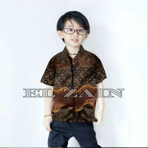 TERBARU Couple sweet Batik Putra EL Zain| Batik Terakota Kemeja Batik Premium couple batik ayah dan Batik anak cowok BATIK Merah Batak Batik Terbaru Batik 2023