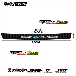 stciker 9pcs carbon pelindung pijakan kaki mobil frod stciker pelindung pintu mobil ford uneevesal semua mobil ford bisa cod