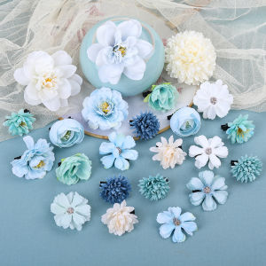 2026 Hot Sale [ Shipped from China ] Silk flower hair accessory Hanfu hairpin set ancient style hair flower hair clip floral side clip traditional costume accessory photography prop B3