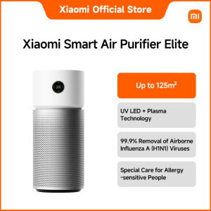 Xiaomi Smart Air Purifier Elite｜ UV LED + Plasma Technology 99.9% Removal of Airborne Influenza A (H1N1) Viruses Special Care for Allergy -sensitive People
