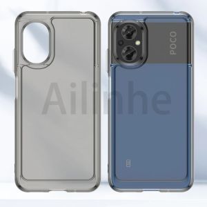 เคสใส M5สำหรับ Xiaomi Poco ใสซิลิโคน TPU สีลูกกวาดนุ่มนวลหรูหราฝาหลังโทรศัพท์กันกระแทก