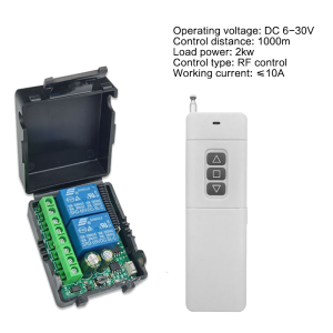1000 m Switch Remote 433MHZ 2 Way Forward and Reverse 2KW DC 6-30V 10A Remote Control Universal IP65