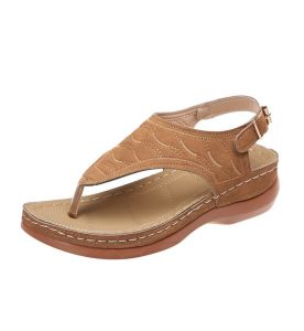 New Solid Color Embroidered Sandals For Women In Plus Size