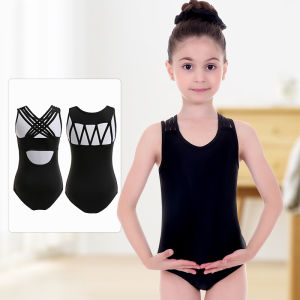 LOlanta 3-12 Years Kids Girls Ballet Gymnastics Dance Leotard for Toddler Children Classics Camisole Straps/Grid Style Leotards Ballet Clothes