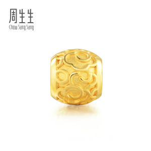 Chow Sang Sang 周生生 Charme Blessings Culture 999 Gold Cloud Of Glory Charm 86337C (Bracelet Not Included)