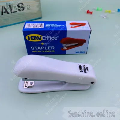 #9926 HBW Plastic stapler W/staple remover Small Size use #10 staple WIRE