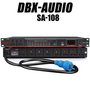 DBX-AUIDO SA-208/SA-218 professional 8+2 power sequencer 8 ช่องจ่ายไฟที่ควบคุมได้ + 2 ช่องจ่ายไฟเสริม รองรับช่องเปิด/ปิดอิสระ อินเทอร์เฟซ USB สวิตช์บายพาส การป้องกันอุปกรณ์ที่มีประสิทธิภาพ ลำดับการเปิดเครื่องด้วยปุ่มเดียว เปิดเครื่อง 1~8 แชนเนล