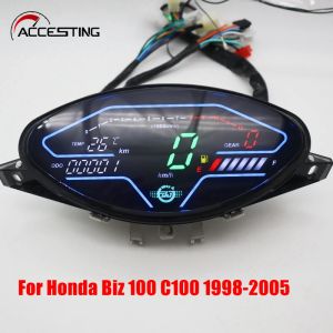 Digital Motorcycle Speedometer Tachometer RPM Control Panel Gauges for Honda biz100 biz125 C100 1998 1999 2000 2001 2002 TO 2005