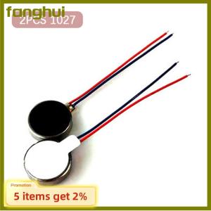 fanghui 2 PCS 1027 Mini Vibration Motors DC 3V 12000rpm Flat Button-Type Micro DC Vibrating Motor For Mobile Cell Phone Pager