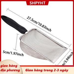 [COD] SHPYHT Giao hàng địa phương Vật nuôi làm sạch công cụ thép không gỉ Phân xẻng Net mèo xả rác xẻng loài bò sát thằn lằn cát xẻng lưới màn hình phân muỗng