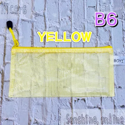 B6/A5/B5/A4/B4 Zip Bag Envelope Mesh Waterproof Zipper Pouch giveaways Folder Organizer for Document