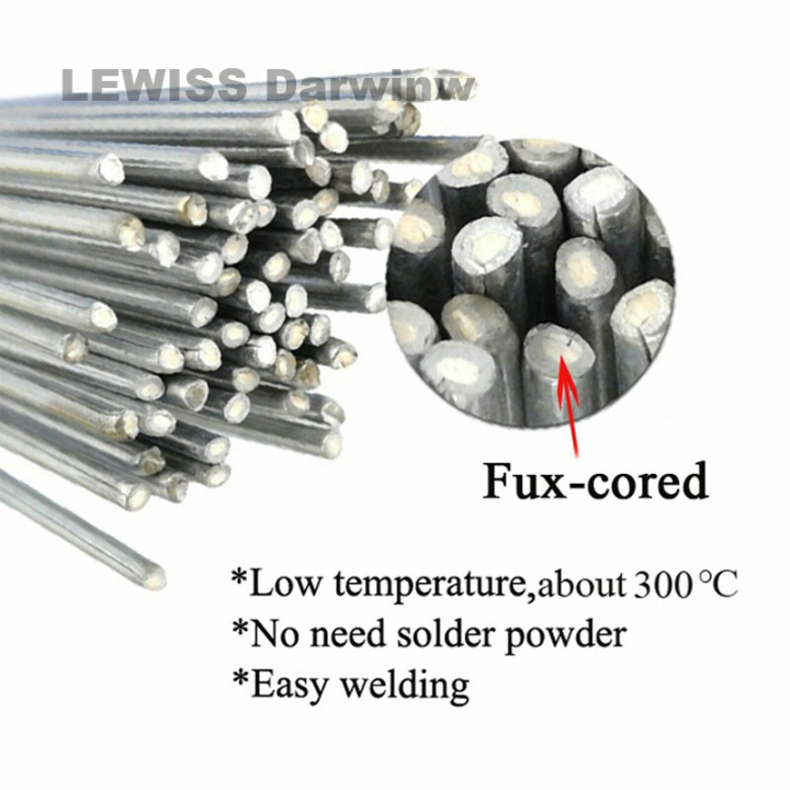 10Pcs Low Temperature Aluminum Welding Wire FluxCored Rods Aluminum