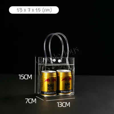 Transparent Clear Plastic Gift Bag With Handle