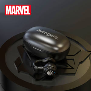 Marvel BTMV19 Ear Clip Bluetooth Headset Bluetooth 5.3HIFI Sound Quality No In-Ear Calls Running Sports Wireless Bone Conduction Headset Hanging Ear Iron Man Captain America