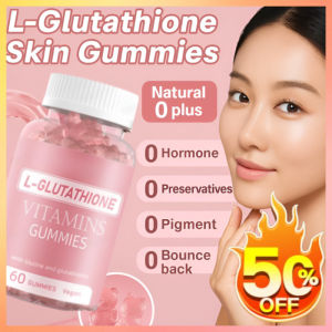 Glow Gummy Collagen/Whitening Gummies With Glutathione & Collagen Peptides/Radiant Skin & Healthy Glow/Skin Brightening Supplement
