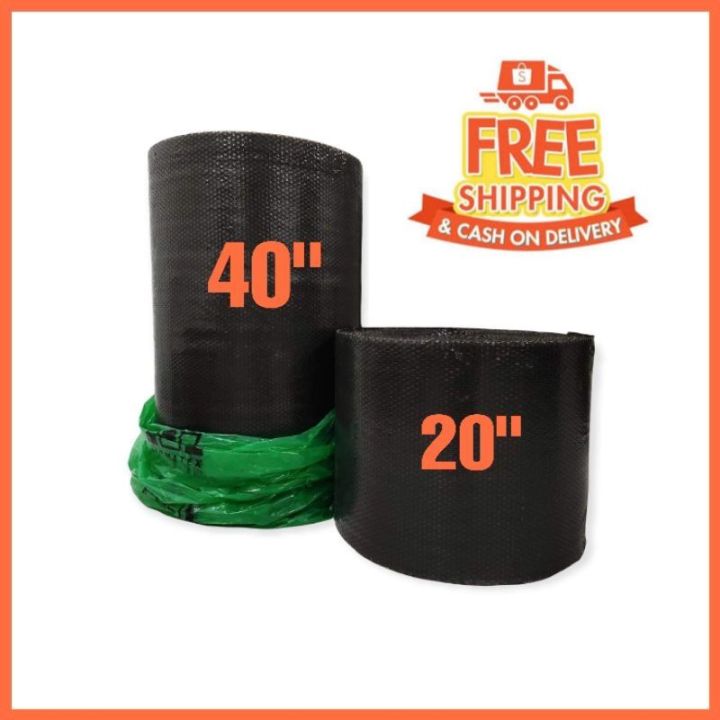 Cheapest! BUBBLE WRAP 20 INCHES or 40 INCHES X 100 Meters black