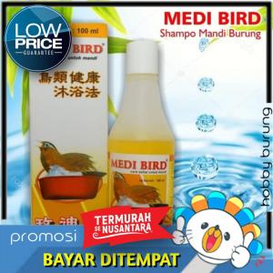 Obat shampo burung pembasmi kutu Medi Bird medi bird shampoo burung penghilang kutu burung bulu bagus rapih halus berkilau burung sehat rajin mandi bunyi berkicau gacor dor termurah murah meriah terlaris laris manis