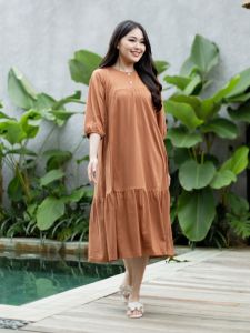 FOREVER SWEET Dress Midi Tatiana Dress Wanita