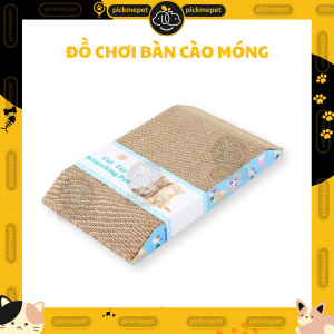 Bàn Cào Móng Cho Mèo - Giấy Carton Đồ Chơi Xả Stress tránh mèo cào ghế sô pha