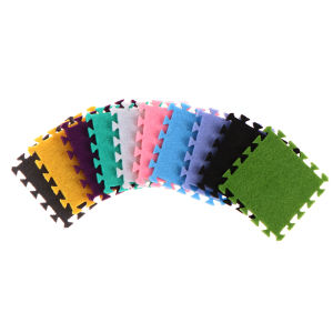 【Clementty】 6Pcs 1:12 Dollhouse Miniature Rug Carpet Multicolor Mat Model Furniture DecorToy