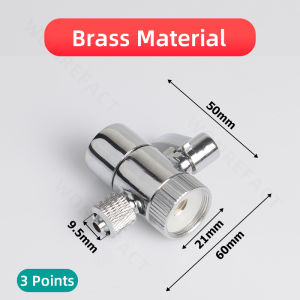 Solid Brass Water Tap Diverter Adapter | 1/4 3/8 Inch Hose Connector for Sink Faucet | Durable Anti-Corrosion Valve