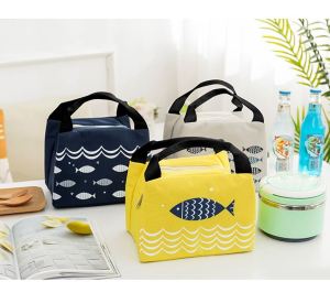 ALIPAPA - TB106 Waterproof Travel Lunch Bag Fish Pattern / Tas Bekal Tahan Panas & Dingin