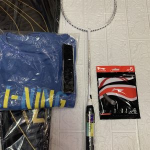 Raket Badminton LINING LI-NING SUPERLITE MAX 10 KOMPLIT ORIGINAL
