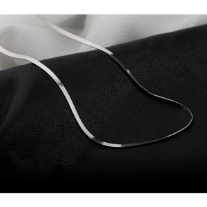 OYJR สร้อยคอกระดูกงูเรียบๆ สร้อยสแตนเลสแท้สำหรับผู้หญิง