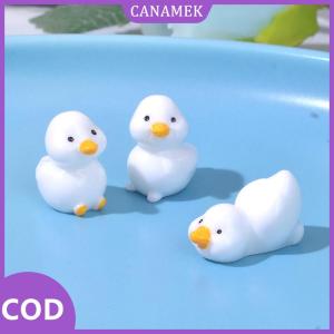 CANAMEK✨ Dễ thương mini màu vàng vịt trang trí nhỏ Vịt Nhựa thủ công mỹ nghệ Dollhouse trang trí