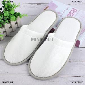 [COD] MINIFRIUT Solid Color White Hotel Room Light Non Slip Casual Home Disposable Slippers For Women