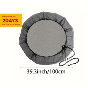 【Buy 1 Take 1】4PCS Rain Barrel Mesh Cover for Water Buckets Mosquito proof mesh protective cover lid with Drawstring Water Collection Buckets Cover Adjustable Rain Barrel Net Diameter 60/80/100cm Cover For Rain Barrels