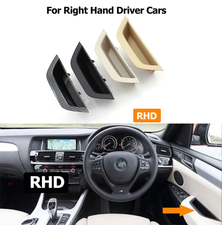Deurklink Voor BMW F25 X3 X4 F26 2010-2016 LHD RHD Links Rechts Driver Deur Plastic Pull Handvat Armsteun Panel Cover Trim Binnenhandgreep (Kleur : LHD Oyster