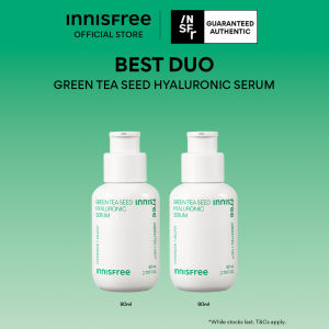 [Best Duo] INNISFREE Green Tea Seed Hyaluronic Serum 80ml Duo - Hyaluronic Acid with Hydration