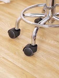 Kirilgu Durable Rubber Office Chair Wheel Stopper Wear-resistant Anti Vibration Chair Wheel Fixed Pad Prevents Scratches Pad Chair K7M2P