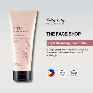 THE FACE SHOP Rice Water Bright Cleansing Foam 150ml Korean Brightening Face Wash with Rice Water