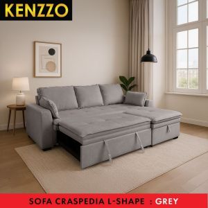 Free Installation ! KENZZO: Friheten CRASPEDIA 4-Seater Sofa Bed with Storage | Multifunctional Sofa Bed & Storage/sofa