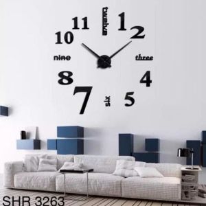 Jam Dinding Besar 3D Jumbo 130cm Untuk Dekorasi Rumah Jam Dinding Jumbo Raksasa Original