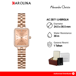 Jam Tangan Wanita Alexandre Christie Passion AC 2B71 LHBRGLN Sapphire Rose Gold Dial Rose Gold Stainless Steel Strap