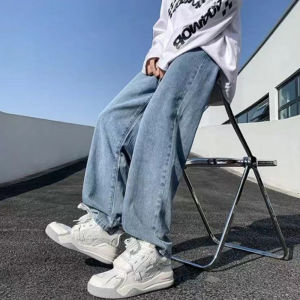 ManWardrobe.c【3 colors】M -2XLDenim Pants For Men Baggy Maong Pants Men Straight Cut Wide Leg Loose Jeans Plus Size 2025 NEW