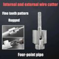 Integrated Internal and External Thread Pipe Threading Tool for 1/2-inch 3/4 PPR Pipes, with Taps and Dies for Thread Cutting Steel. 