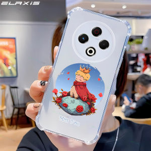 ELAXIS Soft Silicone Casing for Tecno Spark 30 4G/Tecno Spark 30 Limited Edition Transparent Shockproof Bumper Phone Case Personalized Cartoon Couple Design Cover EY002