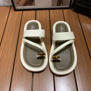 Sandal Wanita Flat Jelly 7048 Terbaru Sandal Pantai Slip-On Lembut Antiselip Sandal Luar Ruangan mpuk Rubber Kekinian DBI